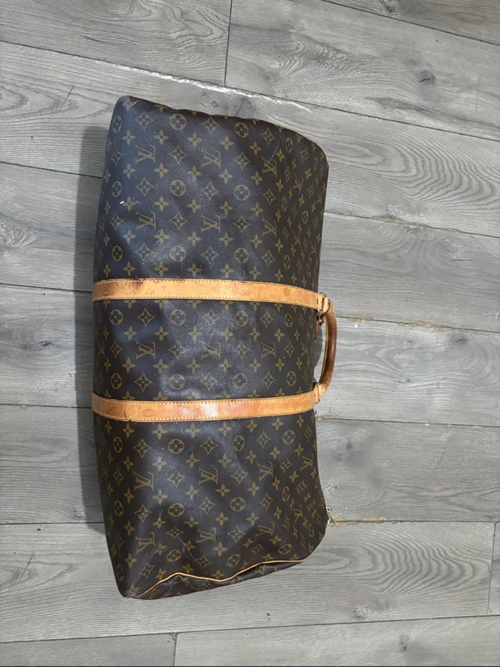 Louis Vuitton Monogram Keepall Duffle Bag - Brown & Tan - Picture 2 of 16